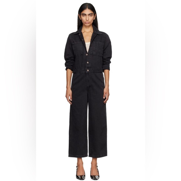 LEVI’S WESTERN JUMPSUIT REVOLVE NWT MED COVERALL ROMPER NWT BLACK FESTIVAL BOHO - Picture 2 of 12